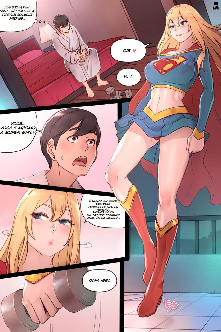 serviço secreto da supergirl hentai e quadrinhos eroticos